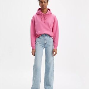 RIBCAGE WIDE LEG WOMEN'S JEANS, SIZE 26